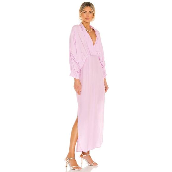 SWF Sunset Maxi Dress Kimono Sleeve Resurrection Draped Spring Summer Vacation S - Picture 2 of 11